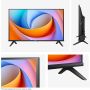 Hisense 32E4QT 81,3 cm (32") HD Smart TV Wifi Zwart (32E4QT) thumbnail