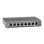 NETGEAR ProSAFE Unmanaged Plus Switch - GS108E - 8 Gigabit Ethernet poorten (GS108E-300PES) thumbnail