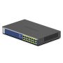 NETGEAR GS516PP Unmanaged Gigabit Ethernet (10/100/1000) Power over Ethernet (PoE) Blauw, Grijs (GS516PP-100EUS) thumbnail