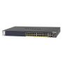 NETGEAR ProSAFE Managed Switch - GSM4328PB - Stackable platform met 24 PoE+ poorten + 2 x SFP+ en 2 x 10GBASE-T poorten (1000W PSU) (GSM4328PB-100NES) thumbnail