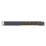 NETGEAR ProSAFE Managed Switch - GSM4328PB - Stackable platform met 24 PoE+ poorten + 2 x SFP+ en 2 x 10GBASE-T poorten (1000W PSU) (GSM4328PB-100NES) thumbnail