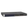 NETGEAR ProSAFE Managed Switch - GSM4328S - 24 Gigabit Ethernet poorten 10/100/1000 Mbps + 2 x SFP+ & 2 x 10GBASE-T poorten (GSM4328S-100NES) thumbnail