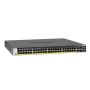 NETGEAR ProSAFE Managed Switch - GSM4352PA - Stackable platform met 48 PoE+ poorten + 2 x SFP+ en 2 x 10GBASE-T poorten (550W PSU) (GSM4352PA-100NES) thumbnail