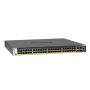 NETGEAR ProSAFE Managed Switch - GSM4352PB - Stackable platform met 48 PoE+ poorten + 2 x SFP+ en 2 x 10GBASE-T poorten (1000W PSU) (GSM4352PB-100NES) thumbnail