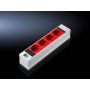 Rittal PSM Plus - Steckdosenleiste (Plug-In-Modul) - Ausgangsbuchsen: 4 (CEE 7/4 (SCHUKO)) - Rot (7856240) thumbnail