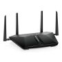 NETGEAR Nighthawk AX5400 draadloze router Gigabit Ethernet Dual-band (2.4 GHz / 5 GHz) Zwart (RAX50-100EUS) thumbnail