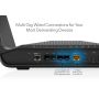 NETGEAR Nighthawk RAXE300 draadloze router Gigabit Ethernet Tri-band (2.4 GHz / 5 GHz / 5 GHz) Zwart (RAXE300-100EUS) thumbnail