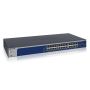 NETGEAR XS724EM Managed L2 10G Ethernet (100/1000/10000) 1U Blauw, Grijs (XS724EM-100EUS) thumbnail