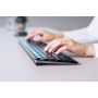 CHERRY KW 9100 SLIM toetsenbord Universeel RF-draadloos + Bluetooth Zwart (JK-9100CS-2) thumbnail