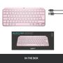 Logitech MX Keys Mini Wireless Illuminated Keyboard Rose (920-010487) thumbnail