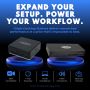 Origin Storage OSDOCK-T4K15/EU laptop dock & poortreplicator Docking USB 3.2 Gen 1 (3.1 Gen 1) Type-A + Type-C Zwart (OSDOCK-T4K15/EU) thumbnail
