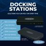 Origin Storage OSDOCK-USBC/EU laptop dock & poortreplicator Docking USB 3.2 Gen 1 (3.1 Gen 1) Type-C Zwart (OSDOCK-USBC/EU) thumbnail