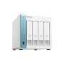QNAP TS-431P3 NAS Tower Annapurna Labs Alpine AL-314 2 GB DDR3 0 TB QNAP Turbo System Turkoois, Wit (TS-431P3-2G) thumbnail
