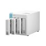 QNAP TS-431P3 NAS Tower Annapurna Labs Alpine AL-314 2 GB DDR3 0 TB QNAP Turbo System Turkoois, Wit (TS-431P3-2G) thumbnail