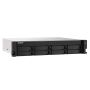QNAP TS-873AU-RP NAS Rack (2U) Ryzen Embedded V1500B 4 GB DDR4 0 TB QNAP Turbo System Zwart, Grijs (TS-873AU-RP-4G) thumbnail