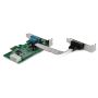 StarTech.com 2 Port PCI Express RS232 Seriële Kaart, PCIe RS232 Serial Host Controller Kaart, PCIe naar Serial DB9 Adapter Kaart, 16950 UART, Low Profile Uitbreidingskaart, Windows & Linux (PEX2S953LP) thumbnail