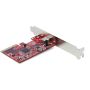 StarTech.com 1-Port USB 3.2 Gen 2x2 PCIe Kaart, USB-C 20Gbps SuperSpeed PCI Express 3.0 x4 Controller Kaart, USB Type-C Adapter Kaart, Data Only, Windows/macOS/Linux, TAA (PEXUSB321C) thumbnail