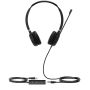 Yealink UH36 Dual Headset Bedraad Hoofdband Kantoor/callcenter USB Type-A Zwart, Zilver (1308011) thumbnail