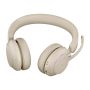 Jabra Evolve2 65 Headset Draadloos Hoofdband Kantoor/callcenter USB Type-C Bluetooth Beige (26599-999-898) thumbnail