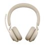 Jabra Evolve2 65 Headset Draadloos Hoofdband Kantoor/callcenter USB Type-C Bluetooth Beige (26599-999-898) thumbnail