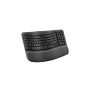 Logitech Wave Keys Draadloos Ergonomisch Toetsenbord Graphite (920-012286) thumbnail