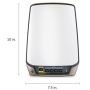 NETGEAR Orbi 860 AX6000 WiFi Router 10 Gig Tri-band (2.4 GHz / 5 GHz / 5 GHz) Wi-Fi 6 (802.11ax) Wit 4 Intern (RBR860S-100EUS) thumbnail