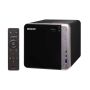 QNAP TS-453BT3 NAS Tower Intel® Celeron® J3455 8 GB DDR3L 0 TB QNAP Turbo System Zwart (TS-453BT3-8G) thumbnail