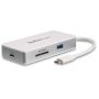 StarTech.com USB-C 4-in1 multiport adapter - SD (UHS-II) kaartlezer - 100W Power Delivery - 4K HDMI - GbE - 1x USB 3.0 (DKT3CHSD4GPD) thumbnail