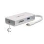 StarTech.com USB-C 4-in1 multiport adapter - SD (UHS-II) kaartlezer - 100W Power Delivery - 4K HDMI - GbE - 1x USB 3.0 (DKT3CHSD4GPD) thumbnail