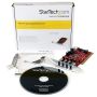 StarTech.com 4 Port PCI SuperSpeed USB 3.0 Adapterkaart met SATA/SP4 Voeding - Quad Port PCI USB 3 Controller Kaart - 5Gbps (PCIUSB3S4) thumbnail