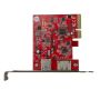 StarTech.com 2 poorts USB 3.1 (10Gbps) en eSATA PCIe kaart 1x USB-A en 1x eSATA (PEXUSB311A1E) thumbnail