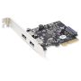 StarTech.com 2-Port USB PCIe Kaart met 10Gbps/poort - USB 3.2 Gen 2 Type-A PCI Express 3.0 x2 Host Controller Kaart - Add-On Adapter Kaart - Full/Low Profile - Windows & Linux (PEXUSB312A3) thumbnail