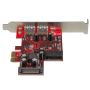 StarTech.com 4-poorts PCI Express USB 3.0 kaart 2 extern, 2 intern SATA-voeding (PEXUSB3S2EI) thumbnail