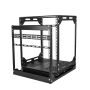 StarTech.com 12U 19” Uitschuifbaar en Roterend Open Frame Server Rack, 4 Post AV/Data Rack, 42,5cm (16.7") Diep Slide-Out IT Rack met Kabelmanagement, Uittrekbaar/Draaibaar Computer Rack (PORACK12U) thumbnail