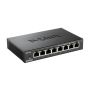 D-Link DES-108 netwerk-switch Unmanaged L2 Gigabit Ethernet (10/100/1000) Desktop Zwart (DES-108) thumbnail