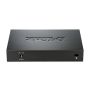 D-Link DES-108 netwerk-switch Unmanaged L2 Gigabit Ethernet (10/100/1000) Desktop Zwart (DES-108) thumbnail