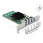 Delock PCIe x4 Karte zu 4 x extern USB 3.0 Typ-A Quad Channel+++ (89048) thumbnail