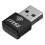 MSI AX1800 Nano WiFi USB Adapter interfacekaart/-adapter USB 2.0 (GUAX18N) thumbnail