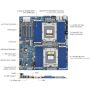 GIGABYTE Mainboard MZ73-LM1 AMD EPYC E-ATX Socket SP5 Single Mainboard E-ATX (MZ73-LM1) thumbnail