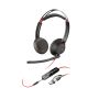 HP Poly Blackwire 5220 Stereo USB-C Headset + 3,5 mm plug + USB-C/A adapter (93S88AA) thumbnail