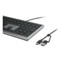 Kensington KB515 EQ USB-C/USB-A Wired Keyboard, Int ENG (K75410UK) thumbnail
