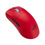 ASUS ROG Harpe II Ace RED muis Gamen Rechtshandig RF Wireless + Bluetooth + USB Type-A Optisch 42000 DPI (90MP0490-BMUA20) thumbnail