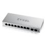 Zyxel GS1200-10v3 Managed L2 Gigabit Ethernet (10/100/1000) Desktop Grijs (GS120010V3EU0101F) thumbnail