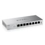 Zyxel GS1200-8HPV3 Managed L2 Gigabit Ethernet (10/100/1000) Power over Ethernet (PoE) Desktop Grijs (GS12008HPV3EU0101F) thumbnail