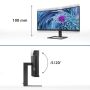 Philips E Line 346E2CUAE/00 computer monitor 86,4 cm (34") 3440 x 1440 Pixels Wide Quad HD+ LCD Zwart (346E2CUAE/00) thumbnail