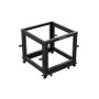 Lanberg 19" 9U Open Rack 600x600-1100 zwart (OR01-6109-B) thumbnail