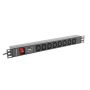 Lanberg PDU 5-poorts 2m IEC zwart (PDU-05E-0200-IEC-BK) thumbnail