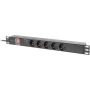 Lanberg PDU 19 1U 16A 5x Schuko (PDU-05F-0200-BK) thumbnail
