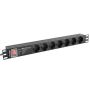 Lanberg PDU 8-voudig met overspanningsbeveiliging (PDU-07F-0200-IEC-BK) thumbnail