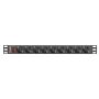 Lanberg PDU 19 inch 1U 9x Schuko 3m zwart (PDU-09F-0300-BK) thumbnail